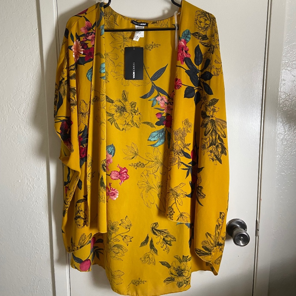 Mustard Kimono Cardigan